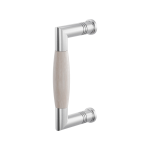 GPF4942.09A deurgreep Ika RVS geborsteld/eiken whitewash haaks 130x60/114mm
