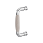 GPF4943.09 deurgreep Ika RVS geborsteld/eiken whitewash gebogen
