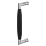 GPF4951.09C deurgreep Ika RVS geborsteld/zwart haaks 207x63/191mm