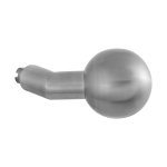 GPF9853.09 mat verkropte knop 55x16mm tbv VH-schilden vast RVS matgeborsteld