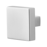 GPF9858.49 mat vierkante knop 60x60x16mm t.b.v. veiligheidsschilden vast incl. wisselstift RVS gepolijst