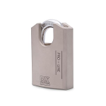 Hangslot DX 62 mm verschillend sluitend, zilver
