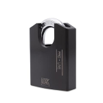 Hangslot DX 72 mm verschillend sluitend, zwart