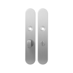 Langschild GPF1100.20 WC57/5 grote knop RVS geborsteld