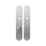 Langschild GPF1100.20 WC63/8 normale knop RVS geborsteld