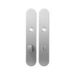 Langschild GPF1100.20 WC72/8 grote knop RVS geborsteld