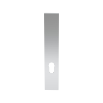 Langschild GPF1200.65L/R PC72 zonder krukgat RVS gepolijst