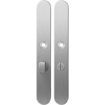 Langschild XL GPF1100.70 WC57/5 grote knop RVS geborsteld