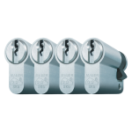 Mauer profielcilinder, standaard serie, halve cilinder gelijksluitend per 4