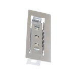 Mauer sluitplaat t.b.v. 1545 magneetslot, rechthoekig RVS