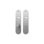 Plaatschild GPF1100.12 WC63/8 grote knop RVS geborsteld