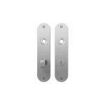 Plaatschild GPF1100.12 WC63/8 normale knop RVS geborsteld