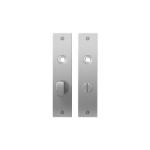 Plaatschild GPF1100.16 WC55/8 grote knop RVS geborsteld