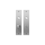 Plaatschild GPF1100.16 WC57/5 normale knop RVS geborsteld
