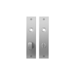 Plaatschild GPF1100.16 WC63/8 grote knop RVS geborsteld