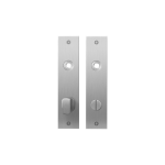 Plaatschild GPF1100.16 WC72/8 grote knop RVS geborsteld