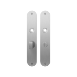 Plaatschild GPF1100.21 WC55/8 grote knop RVS geborsteld