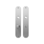 Plaatschild GPF1100.21 WC63/8 normale knop RVS geborsteld
