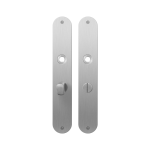 Plaatschild GPF1100.22 WC55/8 normale knop RVS geborsteld