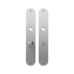 Plaatschild GPF1100.22 WC57/5 normale knop RVS geborsteld
