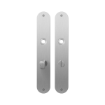 Plaatschild GPF1100.22 WC63/8 normale knop RVS geborsteld