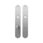 Plaatschild GPF1100.22 WC72/8 grote knop RVS geborsteld