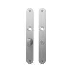 Plaatschild GPF1100.23 WC55/8 grote knop RVS geborsteld