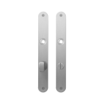 Plaatschild GPF1100.23 WC72/8 grote knop RVS geborsteld