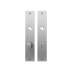 Plaatschild GPF1100.26 WC72/8 grote knop RVS geborsteld