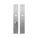 Plaatschild GPF1100.27 WC63/8 normale knop RVS geborsteld