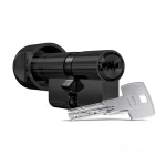 Profielcilinder DOM ix Teco SKG*** modulair, knopcilinder zwart
