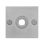 Rozet GPF1100.08L/R 50x50x2mm RVS geborsteld links-/rechtsdraaiend