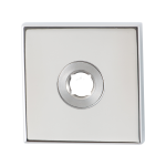 Rozet GPF1100.42R 50x50x8mm RVS gepolijst rechtsdraaiend