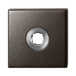 Rozet GPF1102.A1 R 50x50x8 mm Dark blend rechtsdraaiend