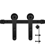 GPF0507.61 schuifdeursysteem Varsi zwart 170 cm