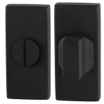 Toiletgarnituur GPF8910.01 70x32mm stift 8mm zwart grote knop