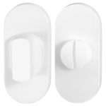 Toiletgarnituur GPF8910.44 70x32mm stift 8mm wit grote knop