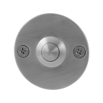 Voordeurbel GPF9827.06 rond 50x2 mm RVS geborsteld