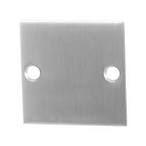Blinde rozet GPF0900.08 50x50x2mm RVS geborsteld