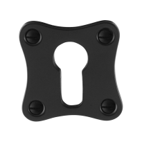 Cilinderrozet GPF6902.09 52x52x5mm smeedijzer zwart