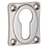 Cilinderrozet vierkant 47x39mm glans nikkel