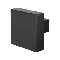 GPF8948.61 zwart vierkante knop 53x53x16mm