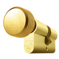 Mauer profielcilinder, standaard serie, knopcilinder, messing