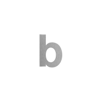 RVS huisnummer letter 'b', 156 mm