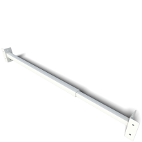 SecuBar Single klapraam beveiliging wit, 1000-1800 mm, in de dag montage