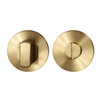 Toiletgarnituur GPF0910.00P4 50x8mm stift 8mm PVD mat messing grote knop