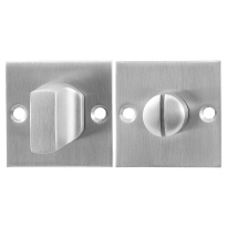 Toiletgarnituur GPF0910.08 50x50x2mm stift 8mm RVS geborsteld grote knop