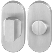 Toiletgarnituur GPF0911.04 70x32mm stift 5mm RVS geborsteld grote knop