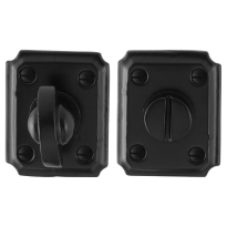 Toiletgarnituur GPF6910.02 59x48x6mm stift 8mm smeedijzer zwart