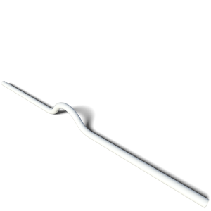 SecuBar Twist Combi klapraam beveiliging wit, 970 mm, in de dag montage